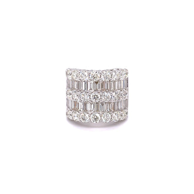 7.86ct baguette diamond dress ring