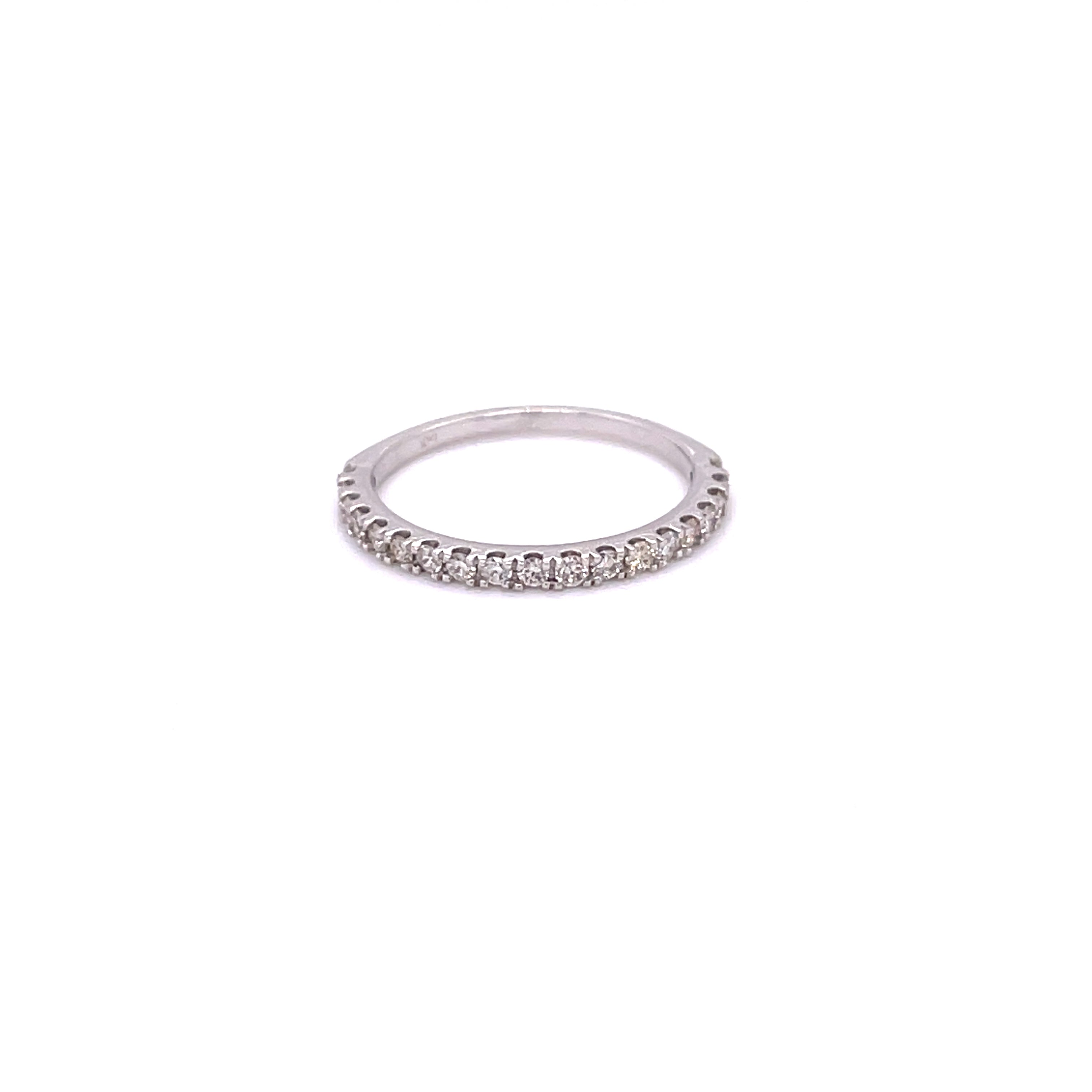 Anne Diamond Eternity Band White Gold