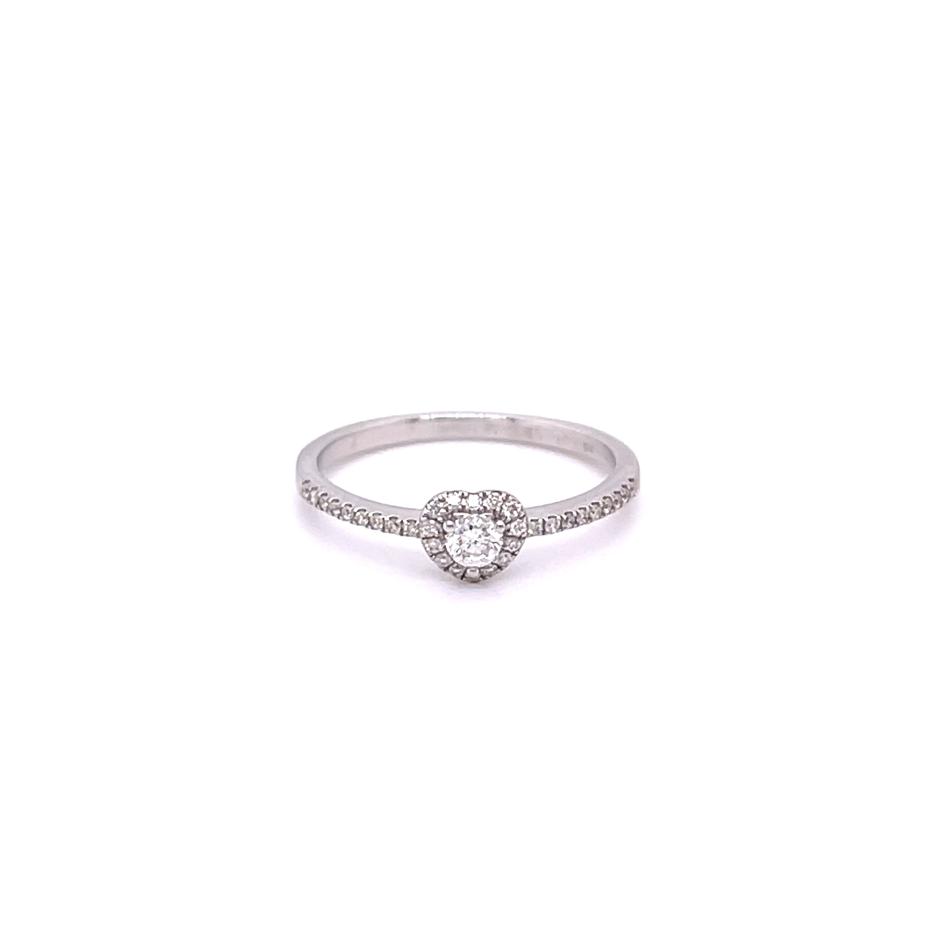 0.23CT HEART CUT DIAMOND RING