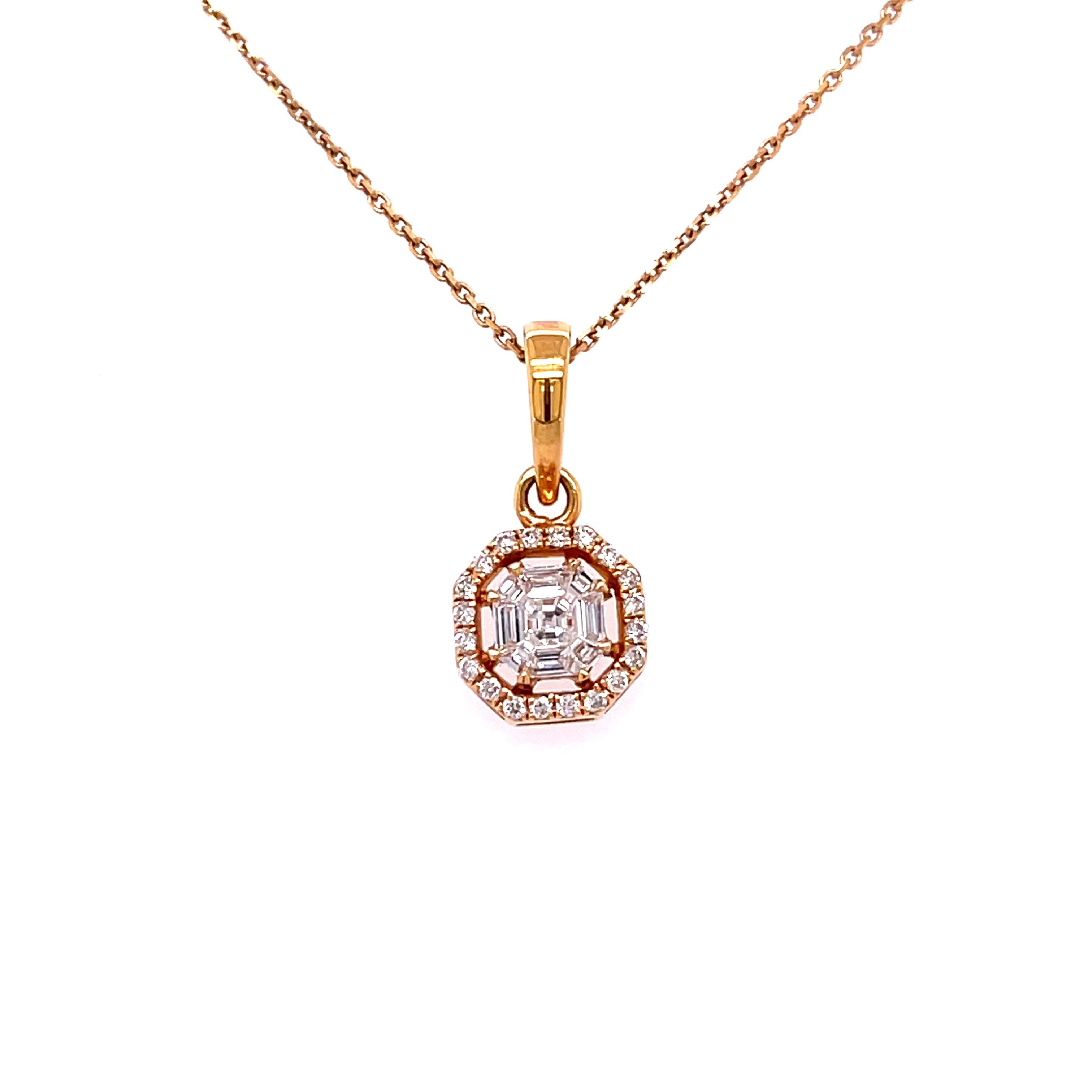 0.45ct Pie Cut Diamond Pendant