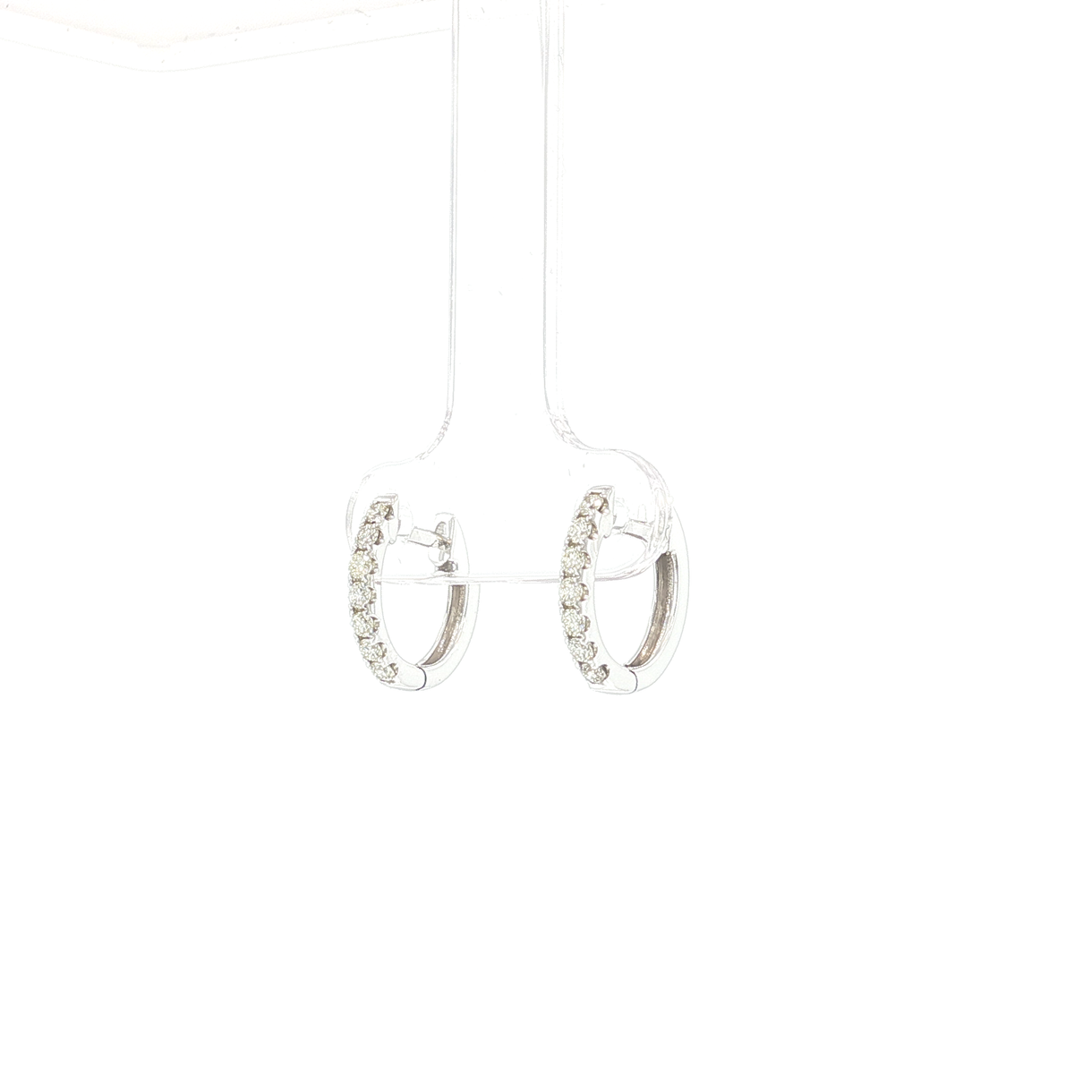 Maddie 0.30 ct round brilliant natural diamond huggies