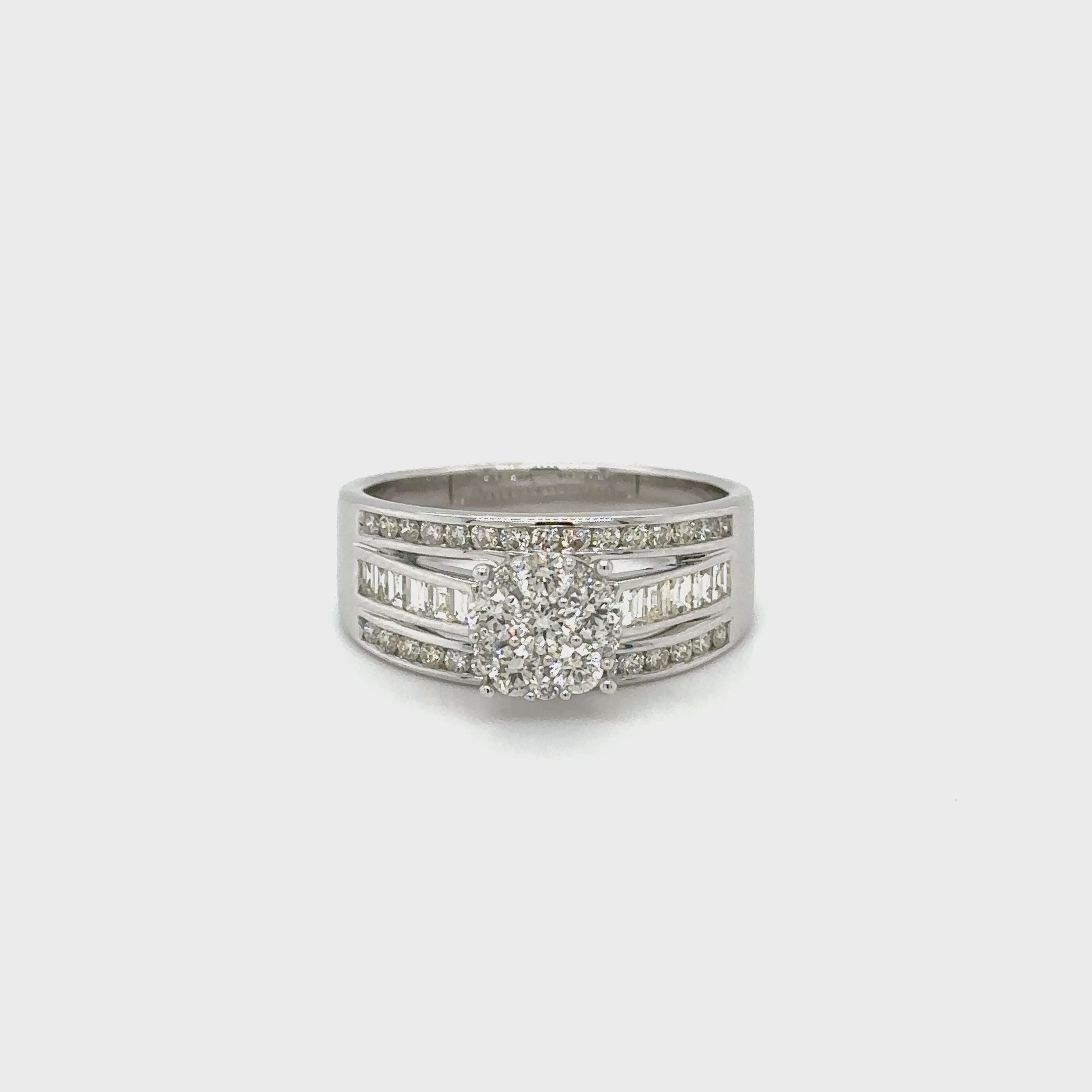 1.10CT ILLUSION DIAMOND RING