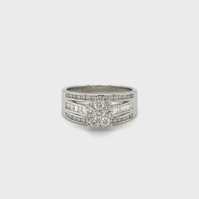 1.10CT ILLUSION DIAMOND RING