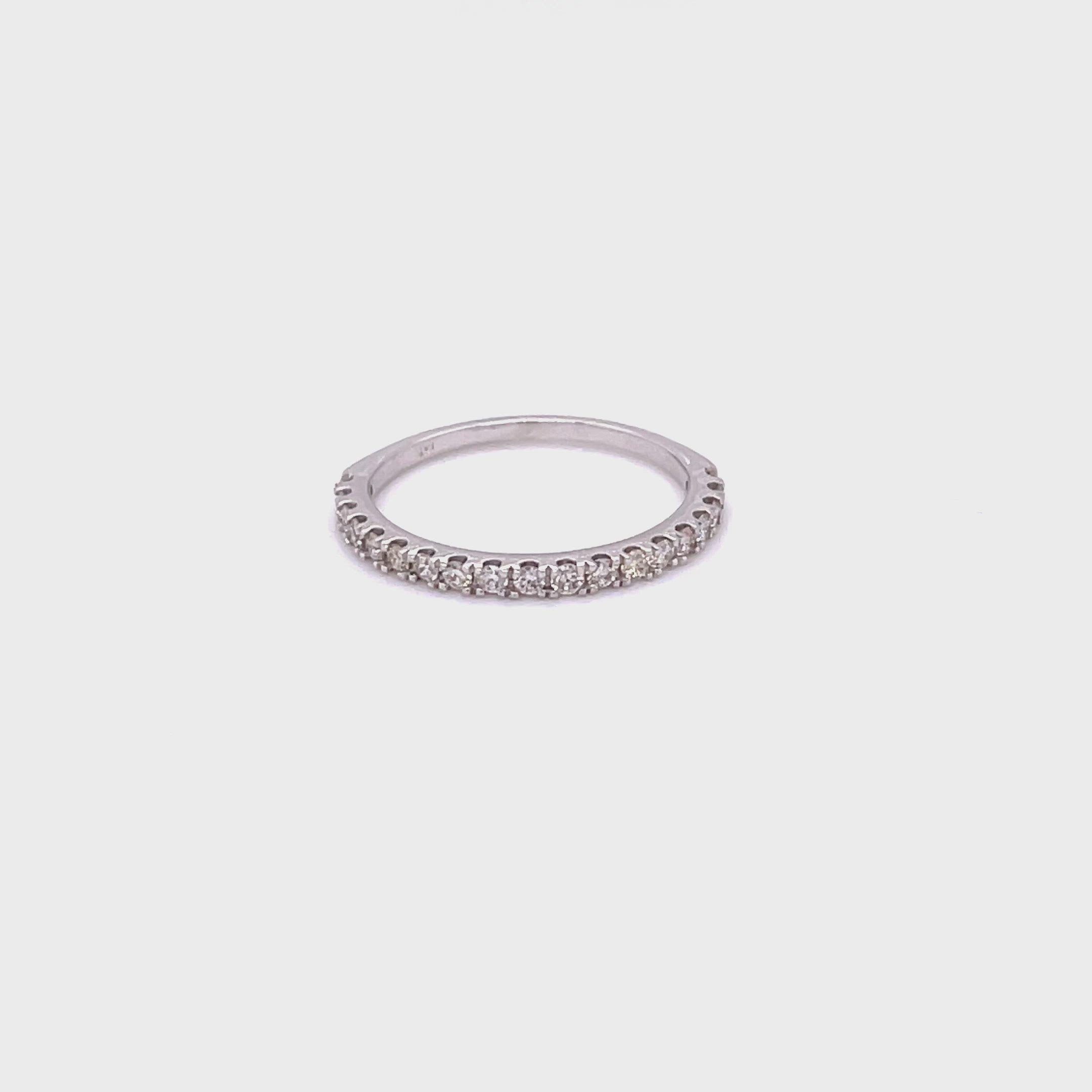 Anne Diamond Eternity Band White Gold