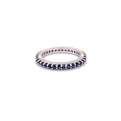 Stackable Sapphire Eternity Band
