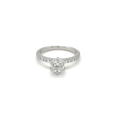 0.90CT ROUND BRILLIANT DIAMOND engagement ring