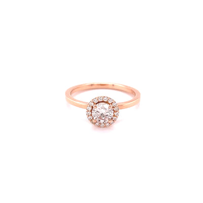 0.50CT PINK DIAMOND SOLITAIRE RING