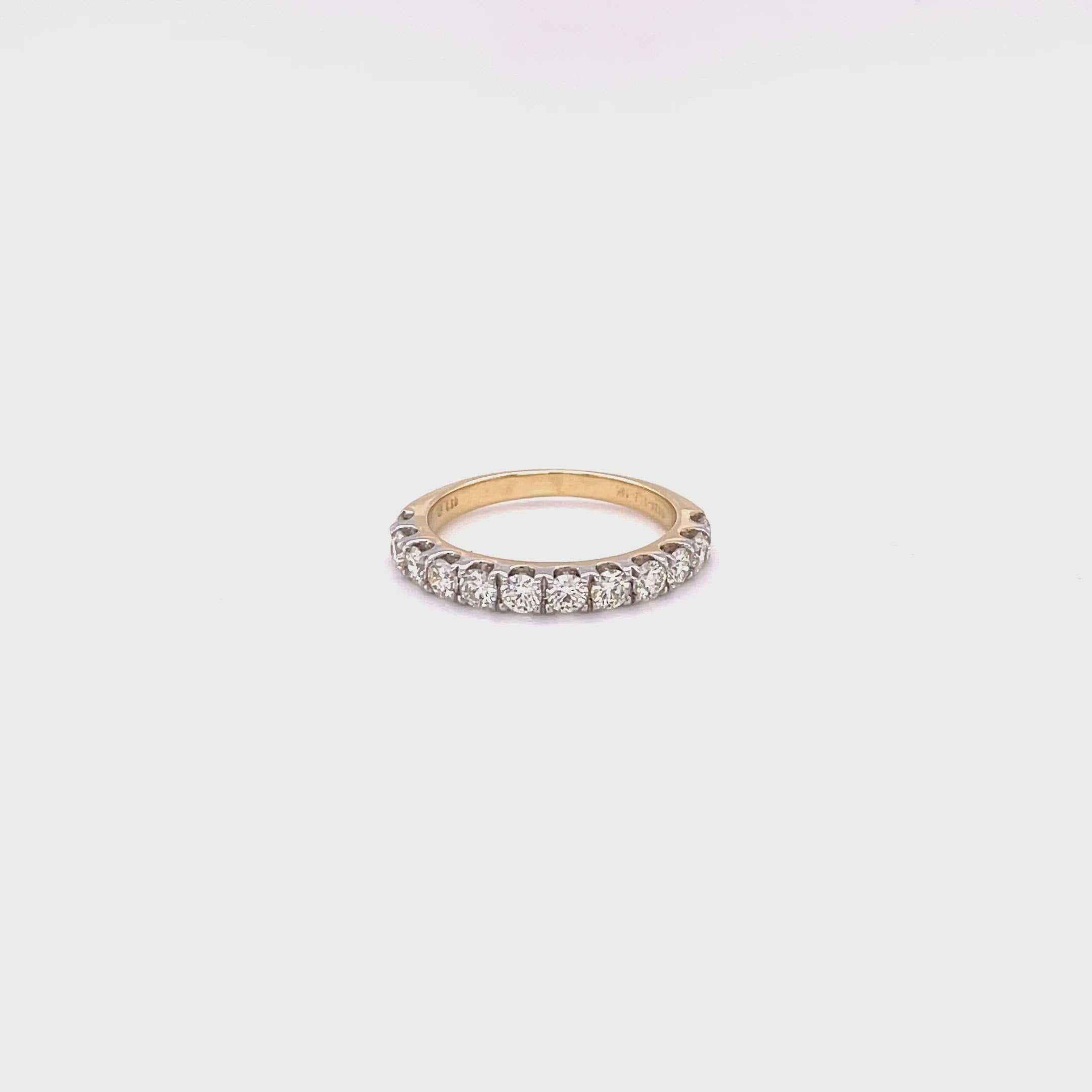 1.00CT DIAMOND HALF ETERNITY RING