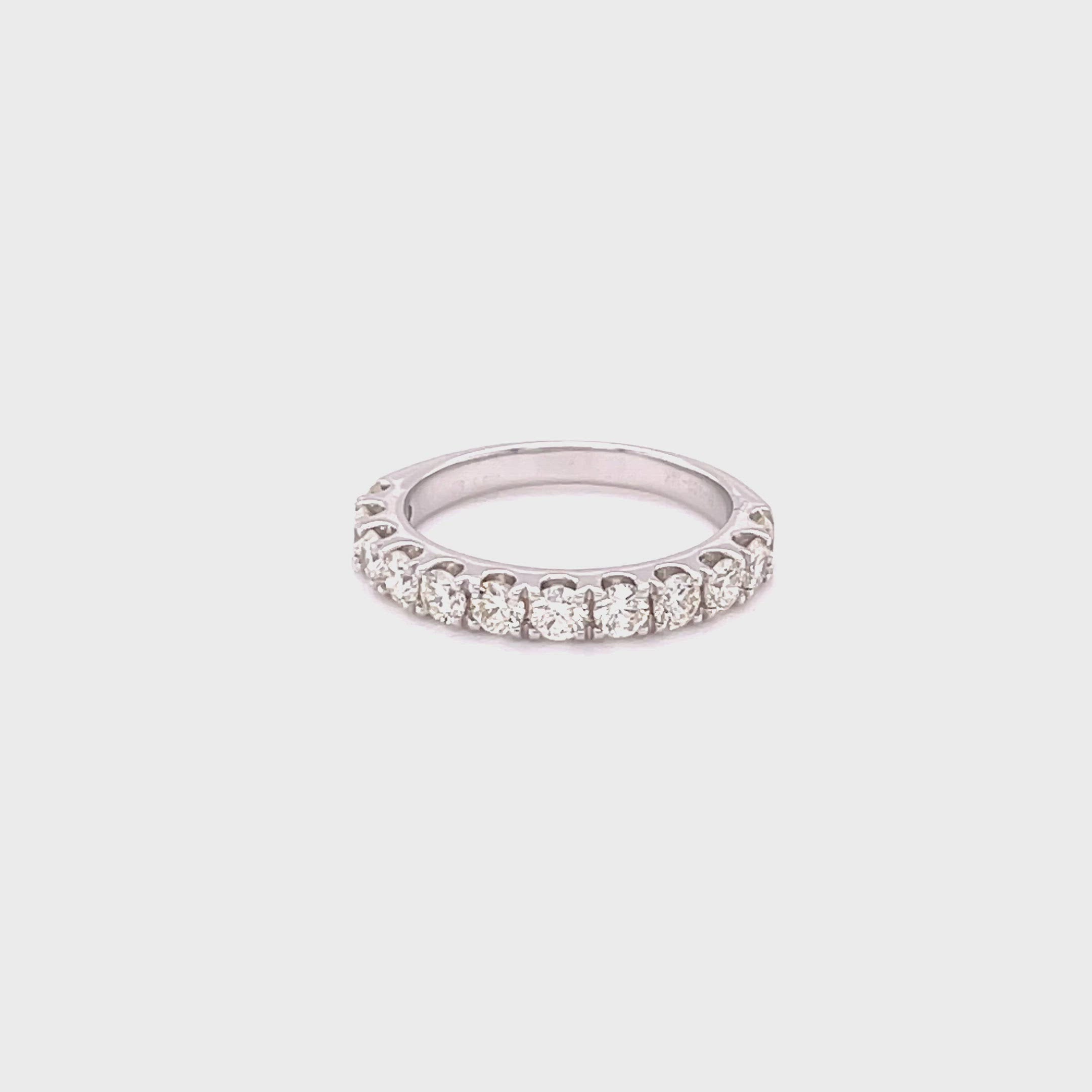 1.00CT DIAMOND HALF ETERNITY RING