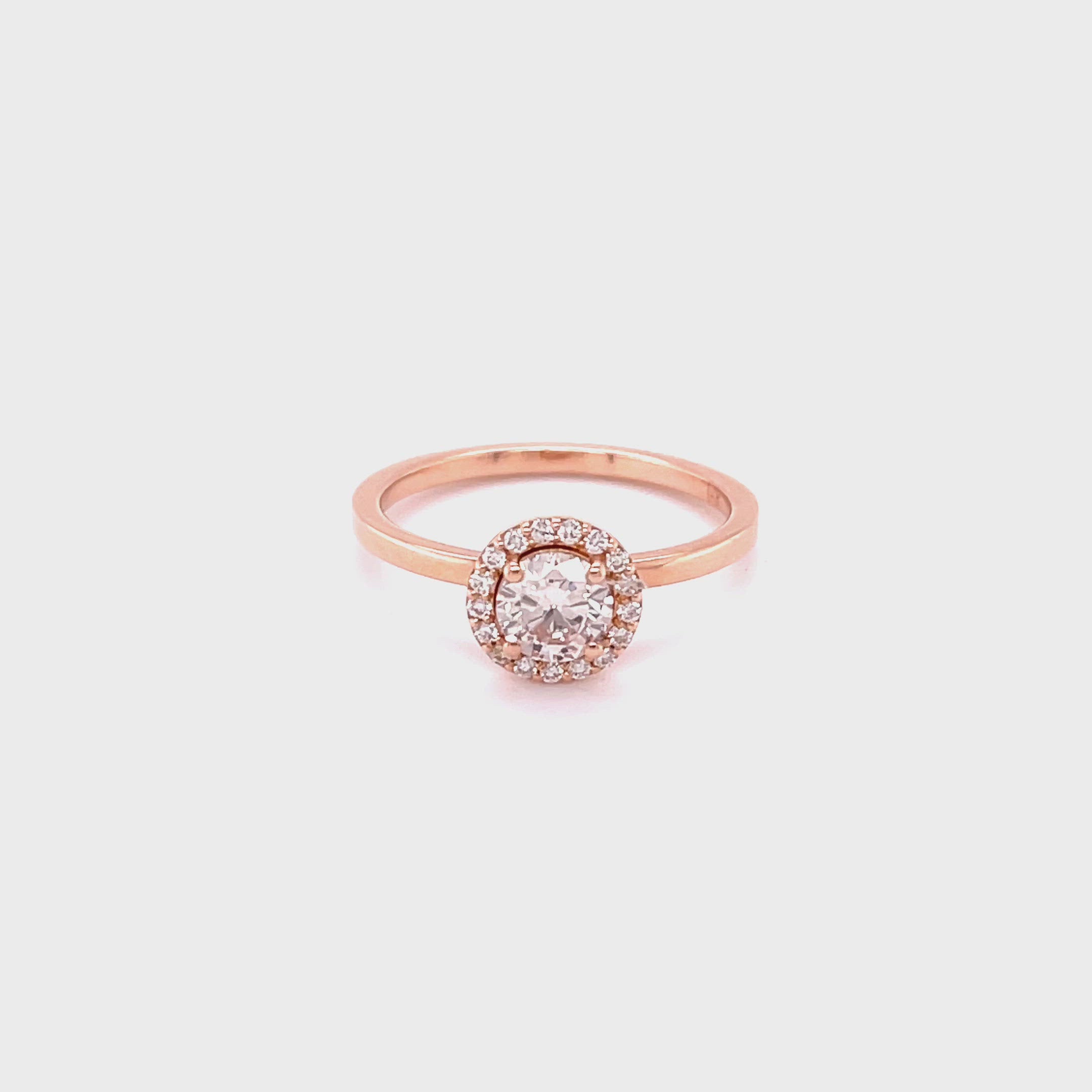 0.50CT PINK DIAMOND SOLITAIRE RING