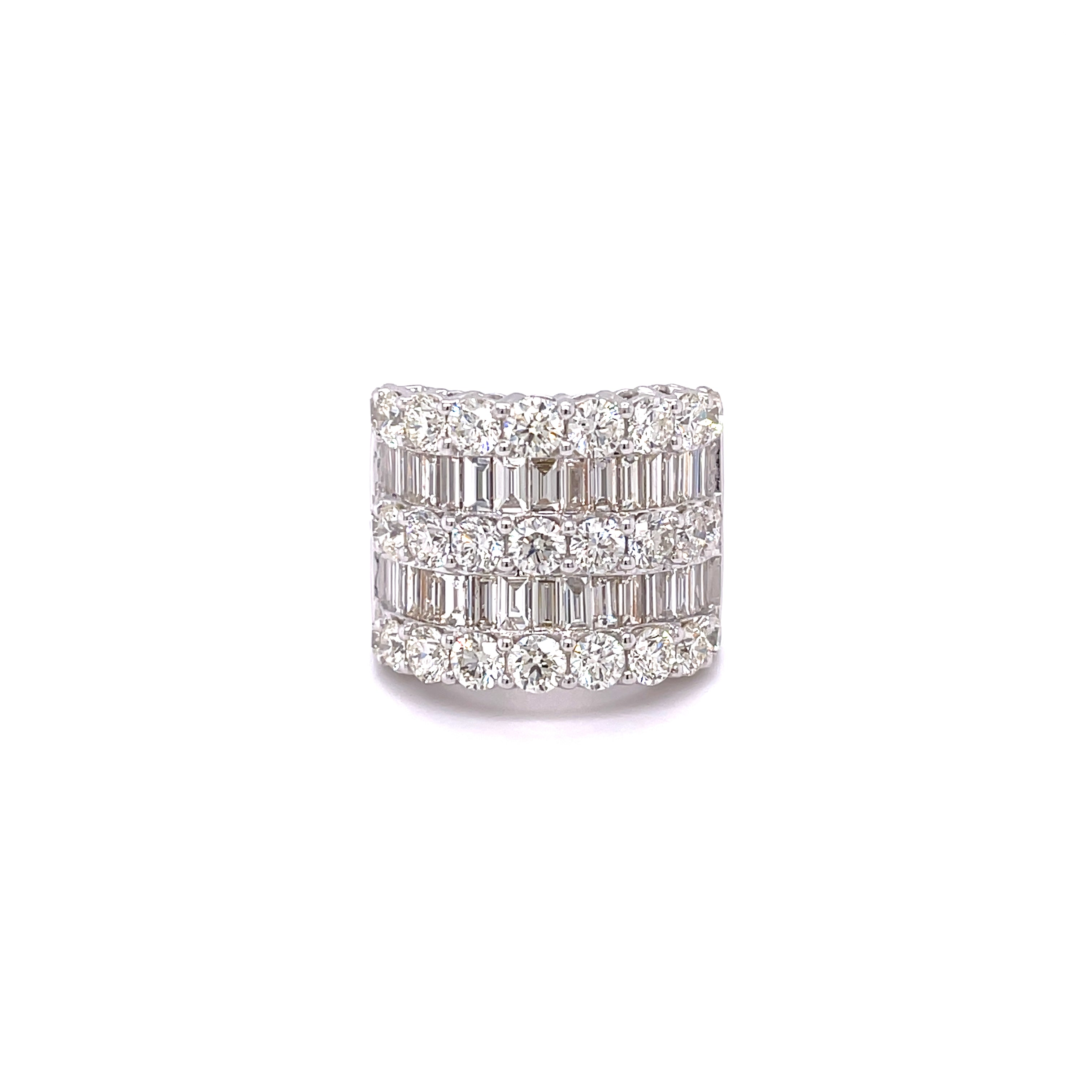 7.86ct baguette diamond dress ring