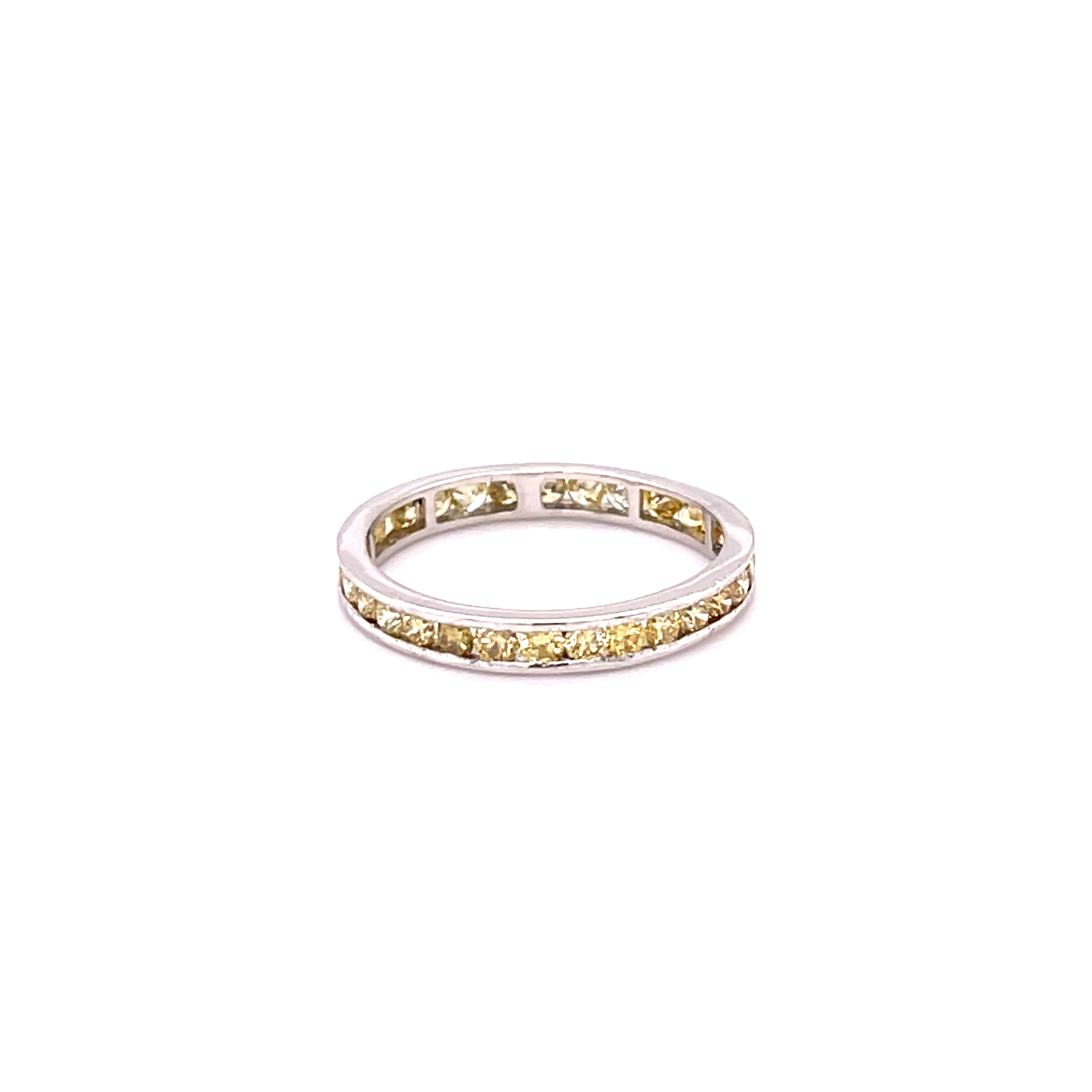 1.10CT FANCY DIAMOND ETERNITY BAND
