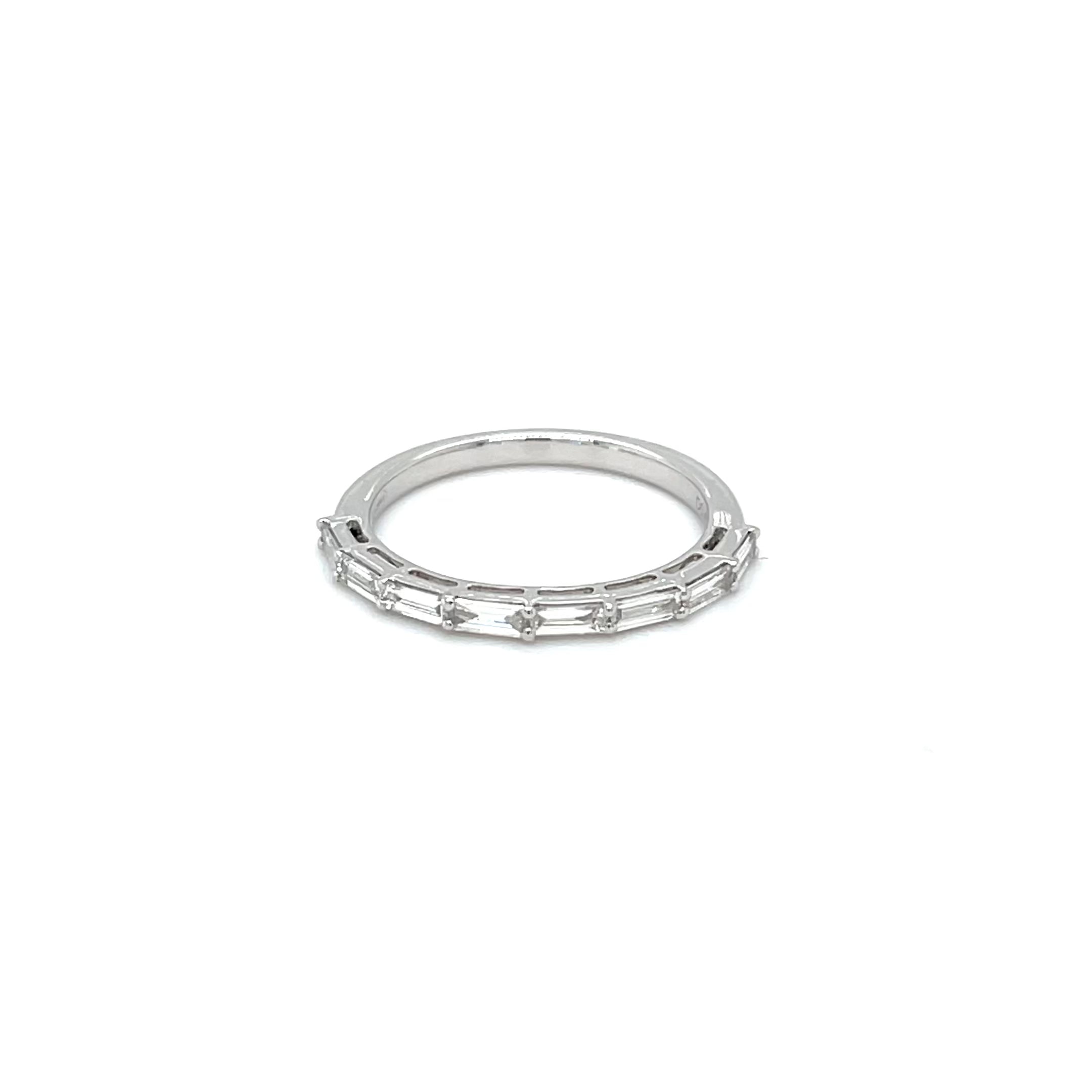 0.41CT BAGUETTE DIAMOND ETERNITY RING