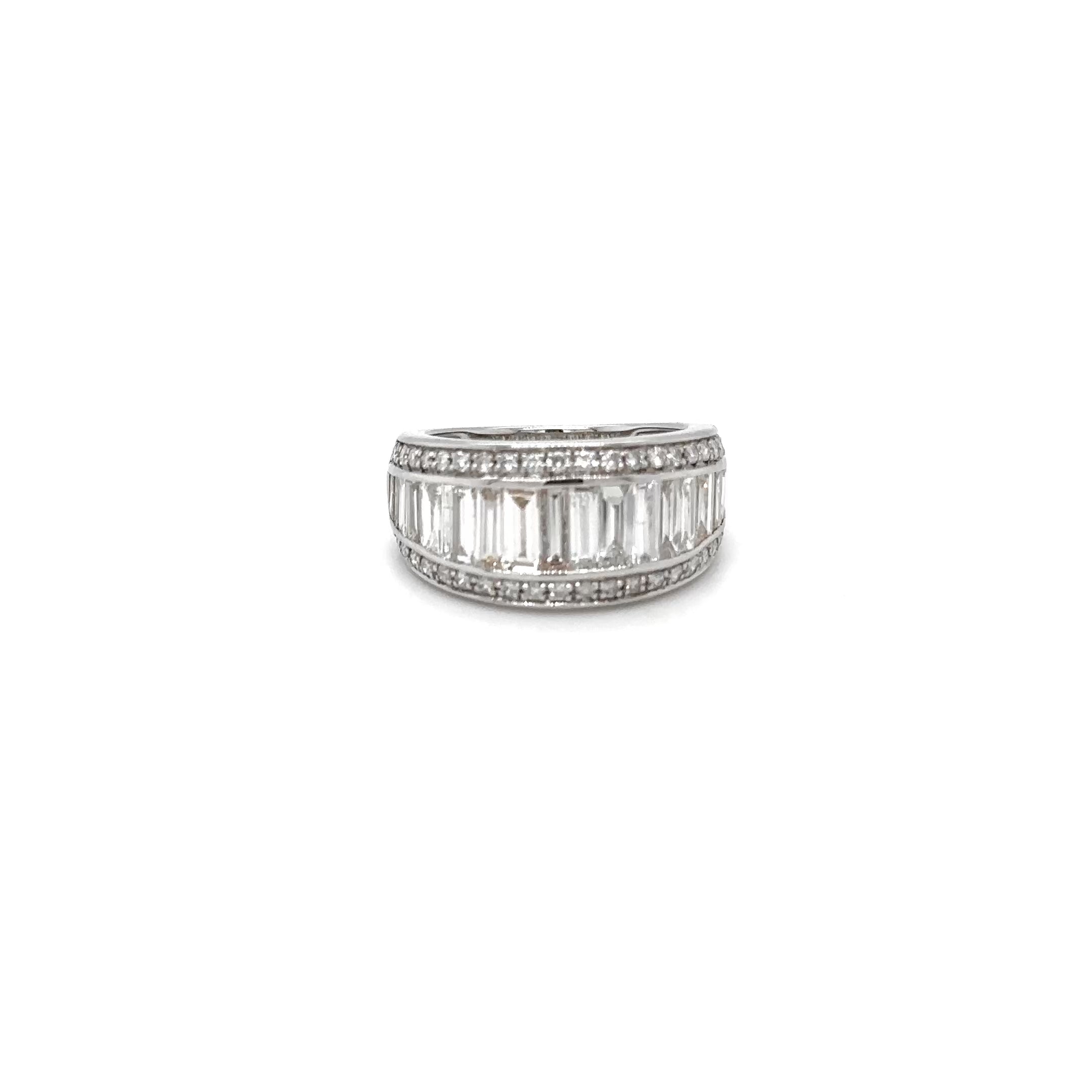 2.35CT BAGUETTE DIAMOND DRSS RING