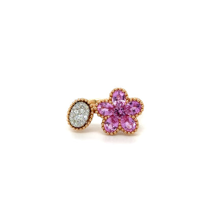 PINK SAPPHIRE BLOSSOM RING