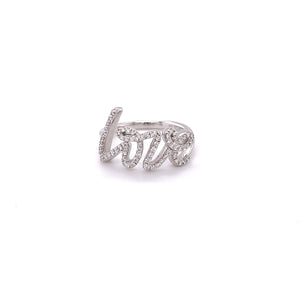 Diamond Graffiti Love RIng