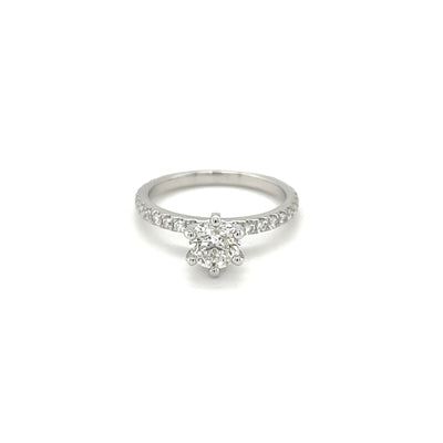 0.90CT ROUND BRILLIANT DIAMOND engagement ring