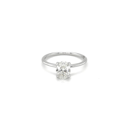 1.06CT OVAL BRILLIANT DIAMOND solitaire engagement ring