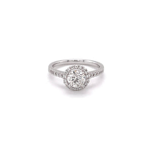 0.90CT ROUND BRILLIANT CUT DIAMOND engagement ring