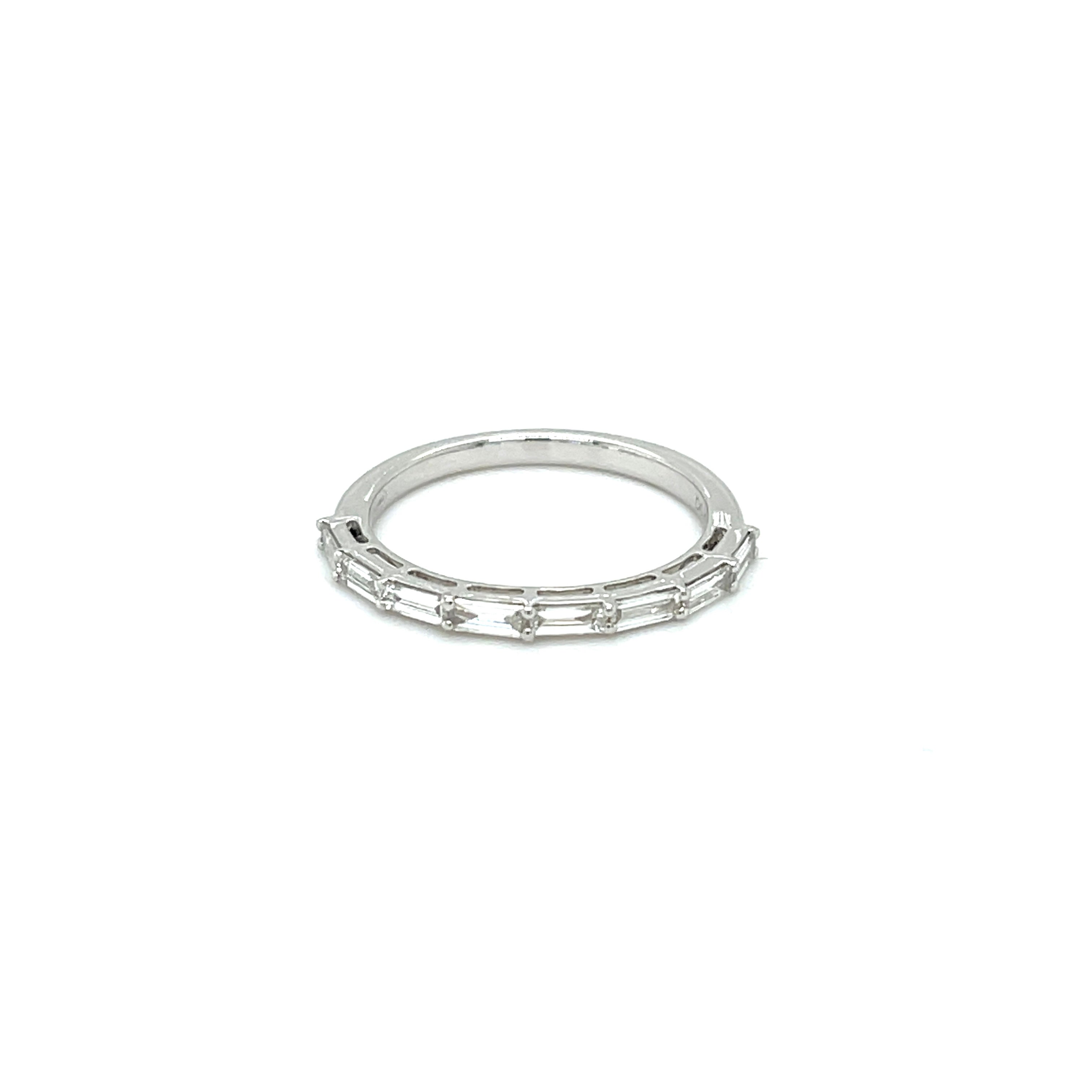 0.41CT BAGUETTE DIAMOND ETERNITY RING