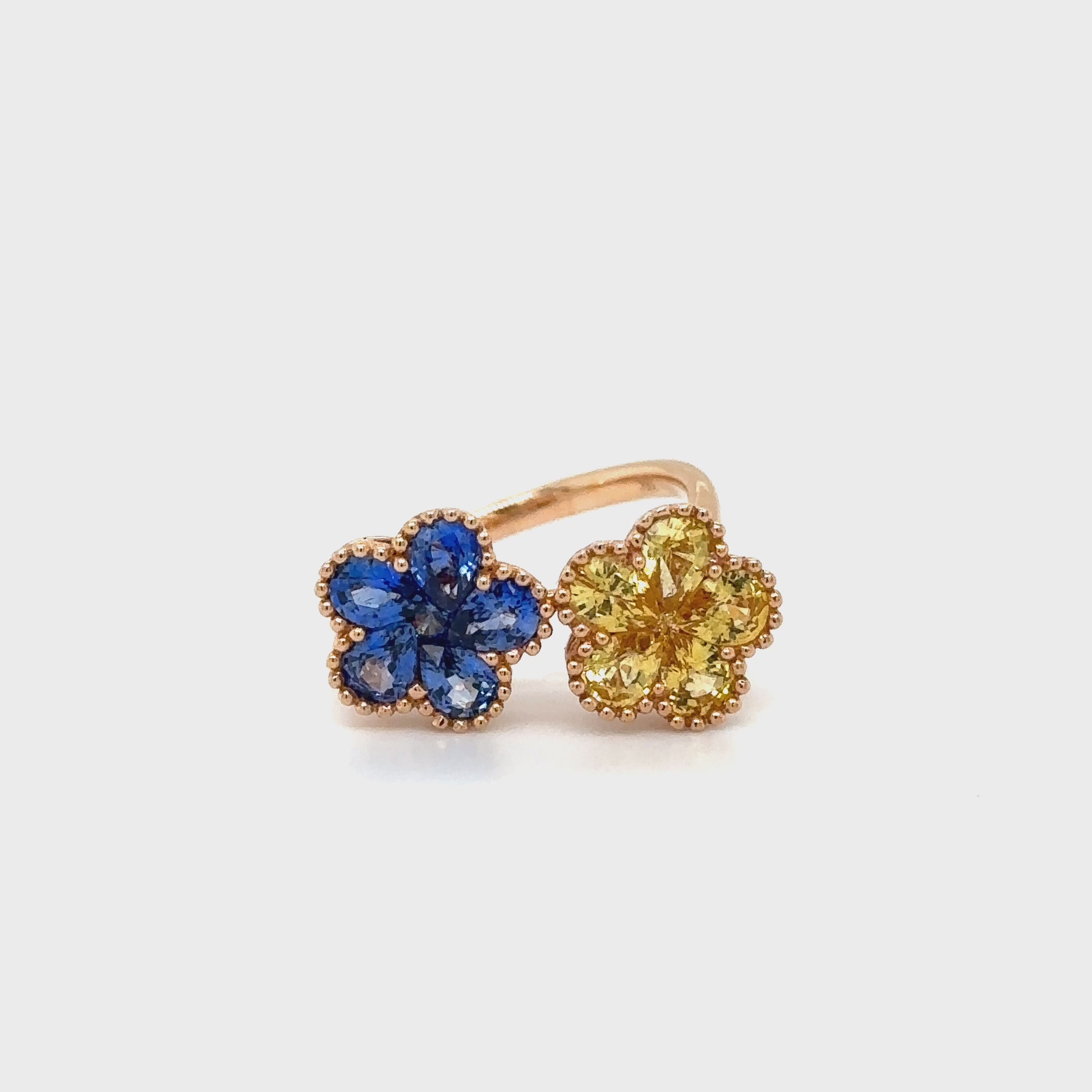 SAPPHIRE BLOSSOM RING