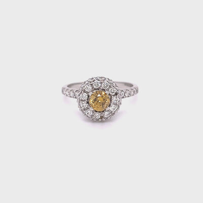 YELLOW DIAMOND ENGAGEMENT RING