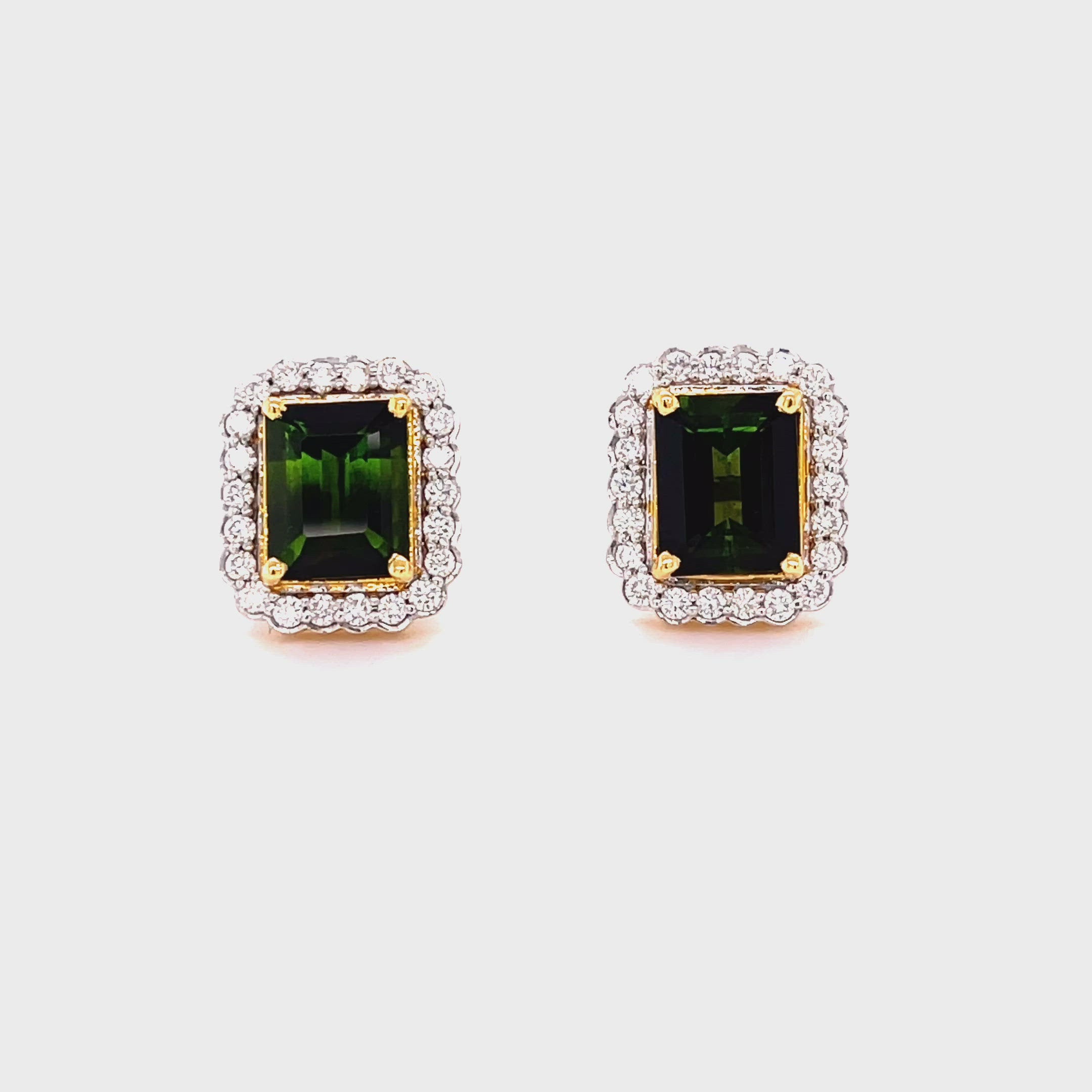 6.60CT TOURMALINE EARRINGS
