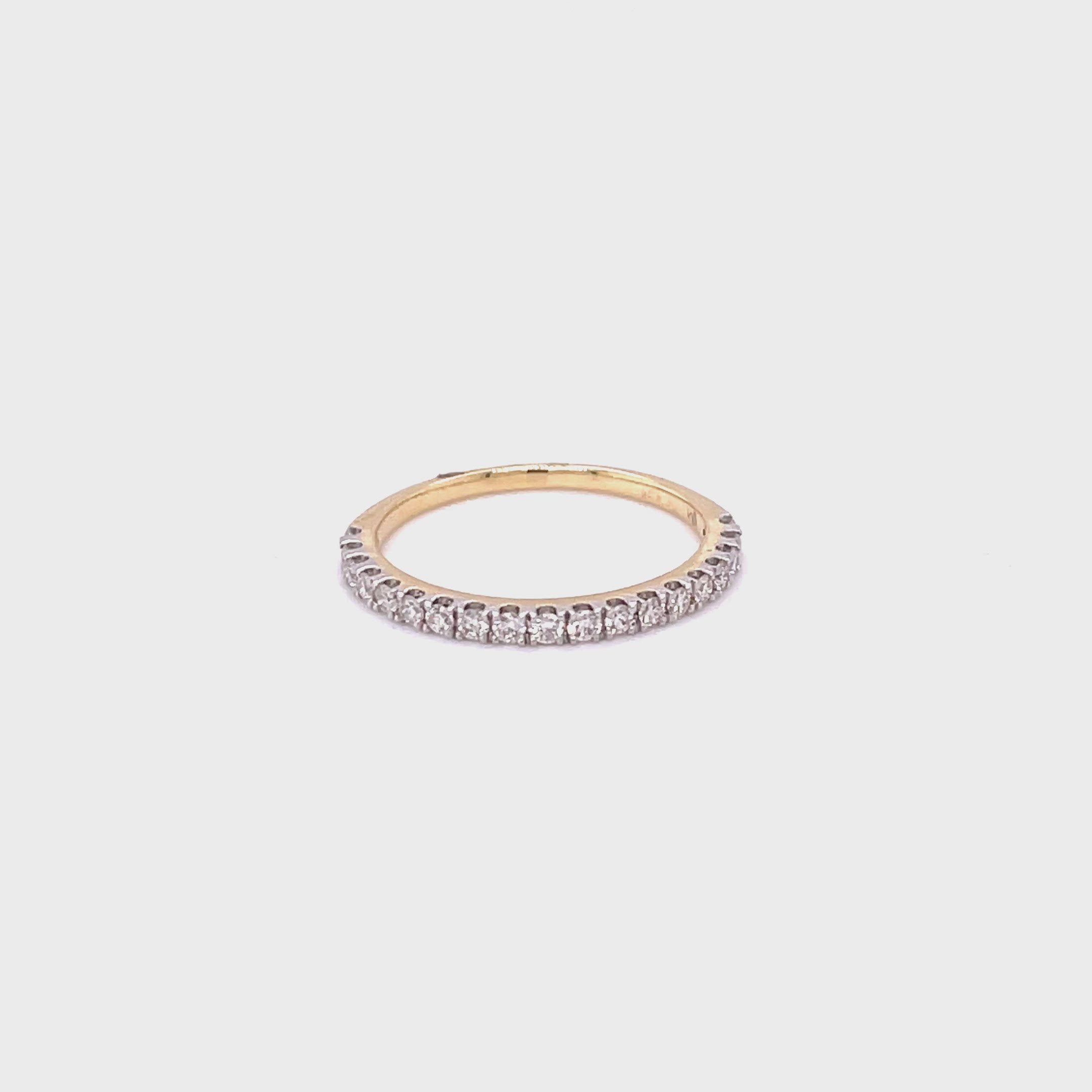 Anne Diamond Eternity Band Yellow Gold