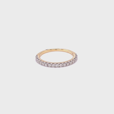 Anne Diamond Eternity Band Yellow Gold