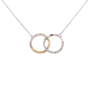 TWIN DIAMOND RINGS NECKLACE