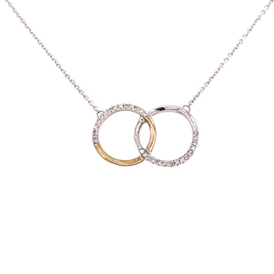 TWIN DIAMOND RINGS NECKLACE